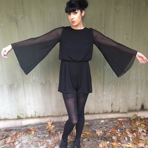 Top Shop Witchy Black Romper
